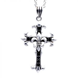 Anhänger Kreuz Lilie