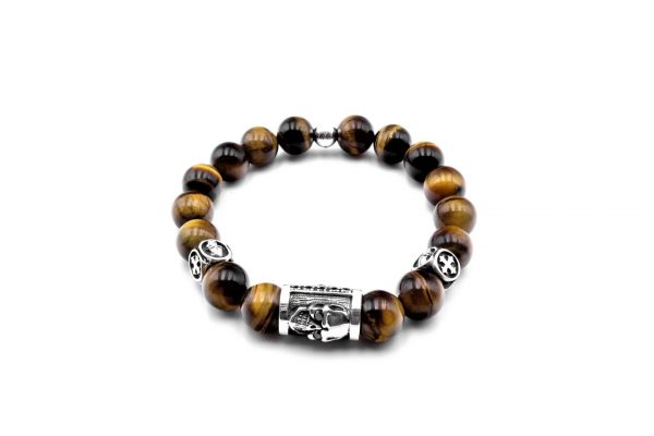 Perlenarmband Tigerauge 12 mm
