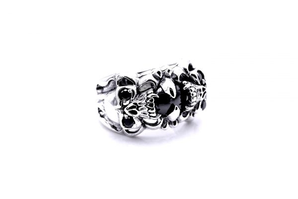 Ring Totenkopf Steine