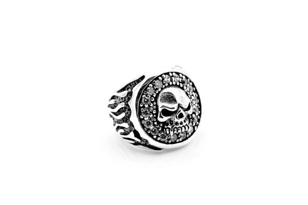 Ring Totenkopf Steine
