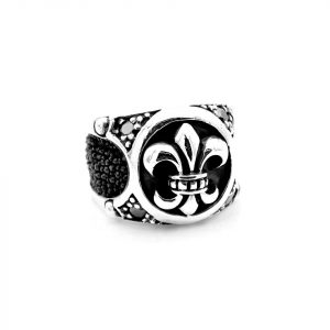 Ring Lilie Rochenleder