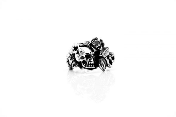 Ring Totenkopf Rose